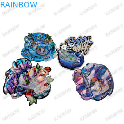 CMYK Pantone Colors 3.5g 7g 14g 28g Special Shape Bags with Eco-friendly Ink for Gravure Printing