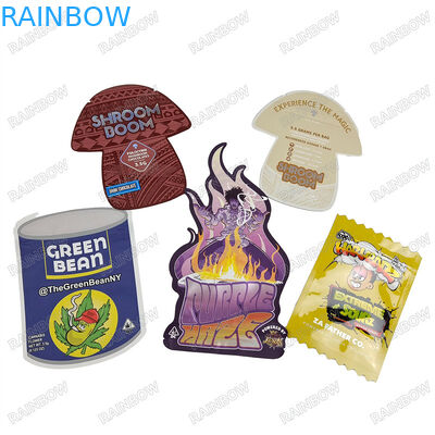 Customized Die Cut Bags with Child Proof Zipper and Long Lasting Durability for Printing Design