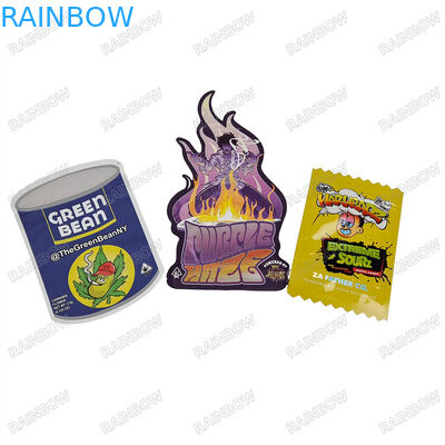 Customized Printing Matt/ Glossy Surface Die Cut Bags for 3.5g 7g