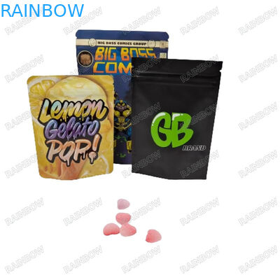 Custom Resealable Heat Seal Stand Up Paper Bag Snack Cookies Food Packaging Zipper Bag