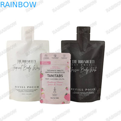 Drinking Water Plastic Liquid Pouch Packaging Reusable Plastic Food Spout Pouch