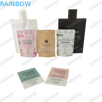 Drinking Water Plastic Liquid Pouch Packaging Reusable Plastic Food Spout Pouch