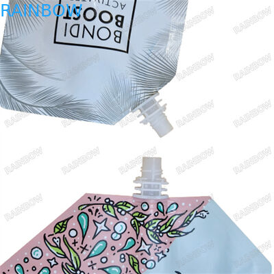 Stand Up Spout Pouch Packaging FDA Approved 500ml Organic Fermented Honey Drinks