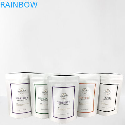 Resealable Stand Up Pouches with Customized Logo for Dried Tea Bag Packaging
