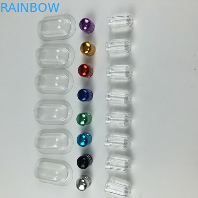 Transparent Clear Plastic Prescription Pill Bottle Capsules Tablets Packing With Cap