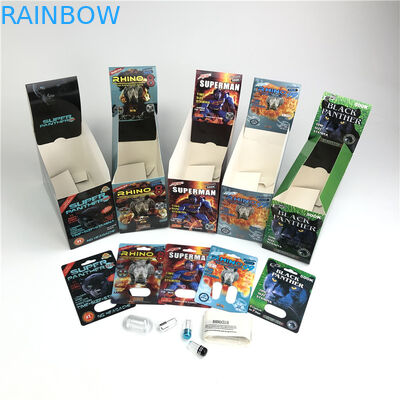 Premierzen Blister Card Packaging Custom Child Resistant Botton Lock 3D Card Paper Box