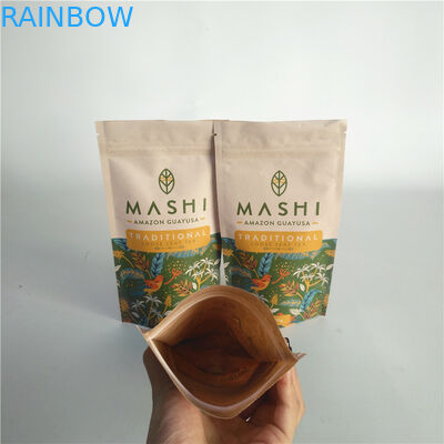 Gravure Printing Stand Up k Bags , Milk Powder Aluminium Foil Pouch With Zipper