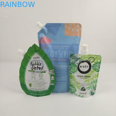 Up To 10 Colors Customized Flexible Spouted Pouches with Tear Notch Options