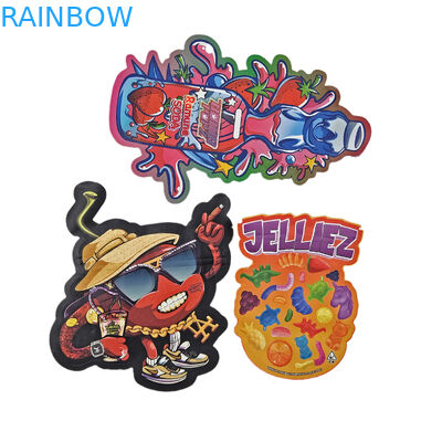 Custom Design Printed Die Cut Ziplock Special Shaped Irregular Plastic Packaging 3.5g Mylar Bag