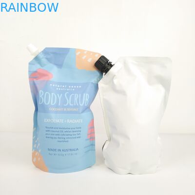 Industrial Food Packaging with Silver Foil Sachets for Stand Up Body Scrub Bag