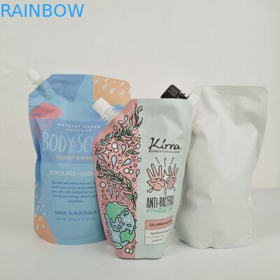 Industrial Food Packaging with Silver Foil Sachets for Stand Up Body Scrub Bag