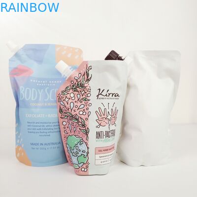 Industrial Food Packaging with Silver Foil Sachets for Stand Up Body Scrub Bag