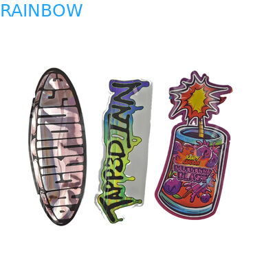 Custom Logo Printed Die Cut Ziplock Bags Small Stand Up Pouch 3.5g Food Grade Packaging Smell Proof With Zipper Mylar Ba