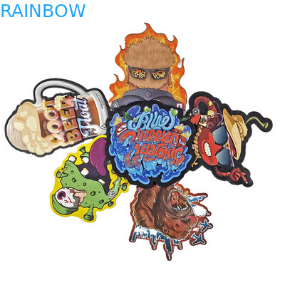 Ziplock Foil Pouch 3.5g 7g 14g Special Shape Custom Packaging Food Smell Proof Die Cut Mylar Bag