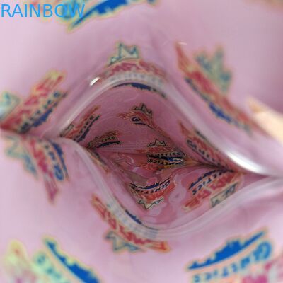 Custom Matte Logo Resealable Plastic Shaped Pouch Smell Proof Die Cut Ziplock 3.5 Mylar Bags For Candy