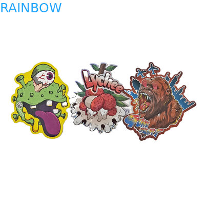 Custom Digital Printed Die Cut Irregular 3.5g Bag Special Shaped Food Plastic Ziplock Packaging Mylar Bags