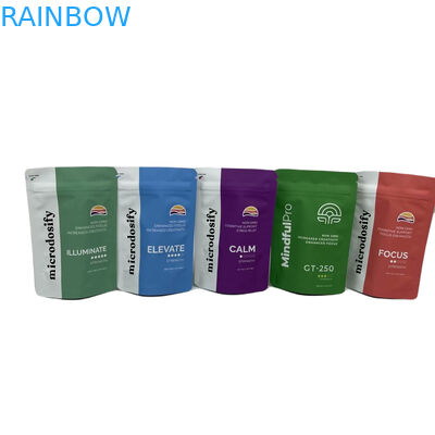 CYMK Color Herbal Incense Packaging Aluminum Foil Stand Up Plastic Mylar Zipper Bag