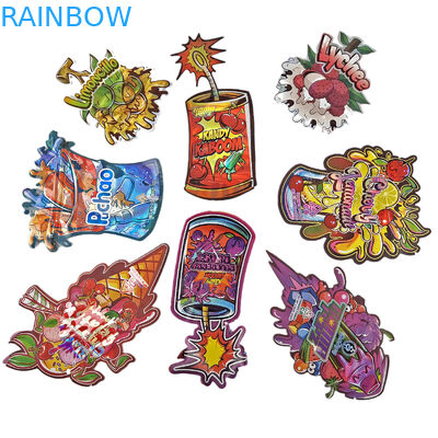 Custom Printed 3.5g Cookie Candy Snack Special Shaped Ziplock Plastic Bags With Smell Proof Die Cut Mylar Bags