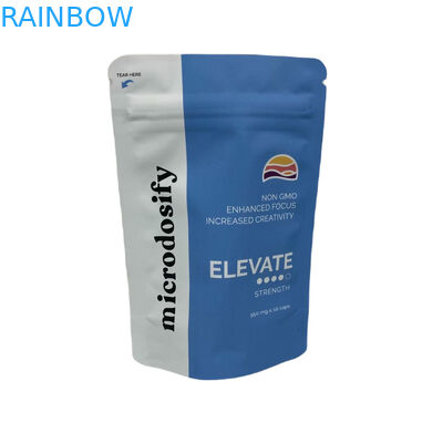 Medical Weed Leaf Three Side Seal Pouch Smell Proof Mylar Bags Customized With Window