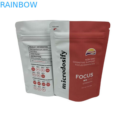 Medical Weed Leaf Three Side Seal Pouch Smell Proof Mylar Bags Customized With Window