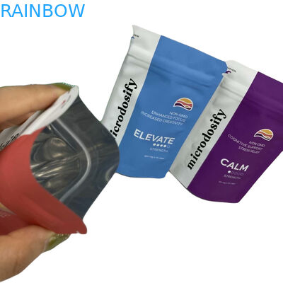 Medical Weed Leaf Three Side Seal Pouch Smell Proof Mylar Bags Customized With Window