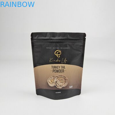 Resealable Food Grade Packaging Stand Up Pouch Matt Surface Zipper Bag Custom Aluminum Foil Ziplock Coffee Bag