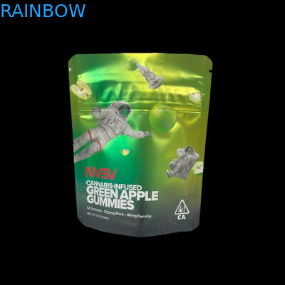 3.5 Gram Plastic Pouches Packaging Custom Label Printed CBD Cookies Resealable k