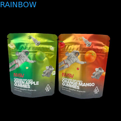 3.5 Gram Plastic Pouches Packaging Custom Label Printed CBD Cookies Resealable k