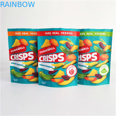 Custom Digital Printing Ziplock Edibles Stand Up Packaging BagsFor Nuts Food