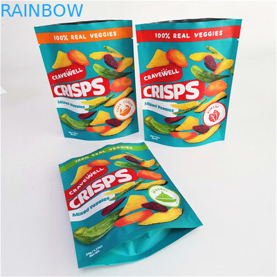 Custom Digital Printing Ziplock Edibles Stand Up Packaging BagsFor Nuts Food