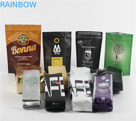 Custom Food Grade Smell Proof Aluminium Gusset Packaging Bags for Coffee Bean for 250G 500G 1KG