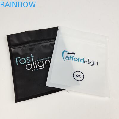 Wholesale  Recyclable Three Side Sealed Mylar Packaging Teeth Aligner For Teeth Care with Zipper