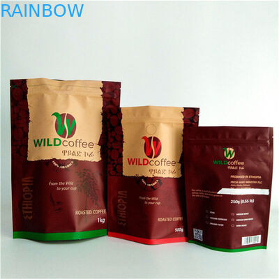Wholesale Custom Digital Printing Manufacturers Smell Proof Moisture Proof Packaging Bags for Coffee Bean 250G 500G