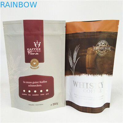 Custom Food Grade Smell Proof Moisture Proof Edibles Stand Up Packaging Bags For Coffee Bean