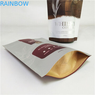 Custom Food Grade Smell Proof Moisture Proof Edibles Stand Up Packaging Bags For Coffee Bean