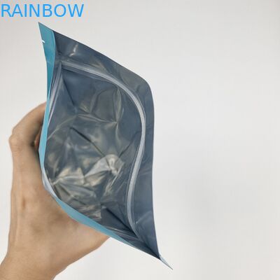 Reusable Metallic Aluminum Foil Bath Salt Stand Up Zipper Bags Body Scrubs Packaging Bag For Bath Bomb