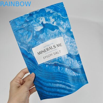 Private Label Spa Natural Bath Salt Packaging Bag Custom Digital Printed Stand Up Ziplock Mylar Bag For Body Scrub Pouch