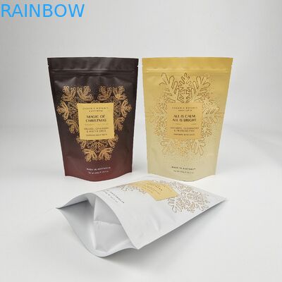 Matte Custom Printed Bath Salts Packaging Zip Lock Plastic Bag Bath Salt Body Scrub Standing Up Pouch With Zipper