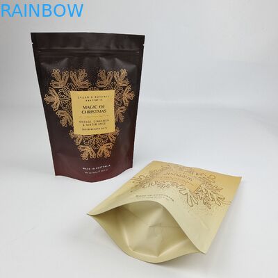 Soft Touch Stand Up Pouch Custom Printed Zipper Food Candy Body Scrub Packaging Plastic Bath Salt Pouch