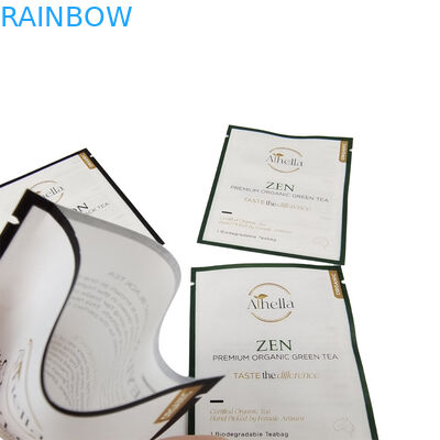 Custom Printed Biodegradable Small Sachet for Tea Coffee Powder Compostable Resealable Mylar Bags