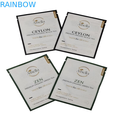 Custom Compostable Small Size Sachet for Tea Coffee Powder Biodegradable Kraft Paper Pouch for Gummy