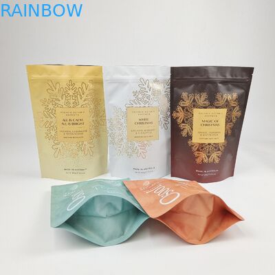 Stand Up Doypack Mylar Aluminum Foil Pouches Bath Soak Body Scrub Packaging Bags Powder Zipper Bag