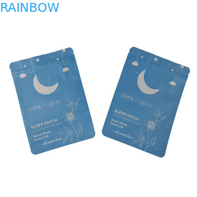 Custom Logo Plastic Three Side Sealed Small Sachet for Sleep Patch Aluminum Foil Soft Touch Mylar Bag