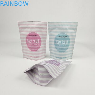 Custom Printed Logo Aluminum Foil Mylar Stand Up Pouch 50g 100g 200g 500g Body Salt Scrub Packaging Bag
