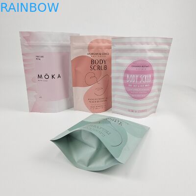 Customize Printed Stand Up Pouch Mylar 50g 100g 250g 1kg Bath Salt Body Scrub Bath Salt Packaging Ziplock Bags