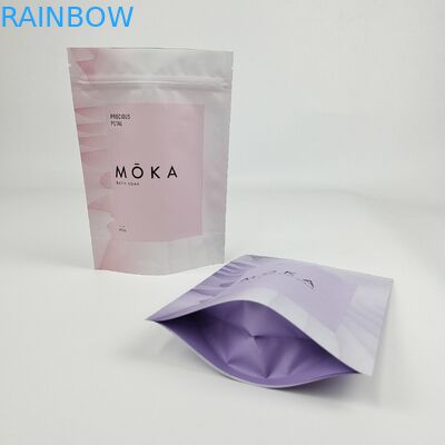 Custom Digital Printing Kraft Paper Pouch Stand Up Ziplock Aluminum Foil Bags For Coffee Body Scrub Packaging