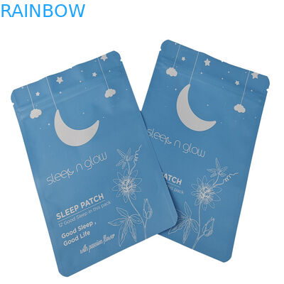 Customized Logo  Plastic Three Side Sealed Small Sachet for Sleep Patch Resealable Mylar Bags for Nipple Patch
