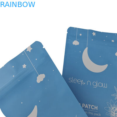 Customized Logo  Plastic Three Side Sealed Small Sachet for Sleep Patch Resealable Mylar Bags for Nipple Patch