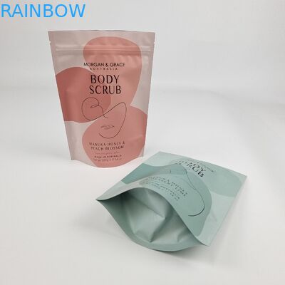 Wholesale Custom Printed Stand Up Doypack Mylar 100g 250g 500g Body Scrub Bag Bath Salt Packaging Bag