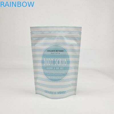 High Quality Body Scrub Printed Packaging Bags Plastic Aluminium Foil Custom Zipper Stand Up Pouches For Bath Salt